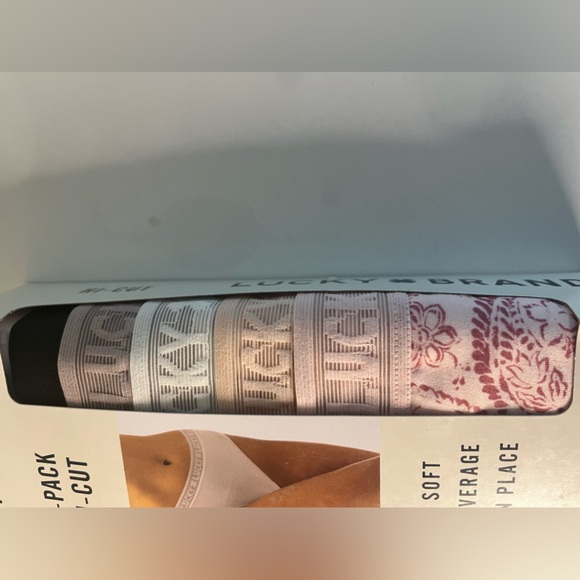 Lucky Brand Ultra Soft Full Coverage 5 pc Hi-Cut Stretch Underwear Set - Picture 7 of 7